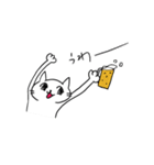 ビール派ねこ（個別スタンプ：1）