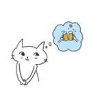 ビール派ねこ（個別スタンプ：12）
