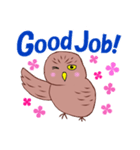 ノリノリふくろう（個別スタンプ：4）