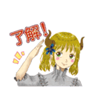 スタンプそら豆ズ（個別スタンプ：1）