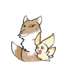 チベ先輩とフェネ後輩（個別スタンプ：1）