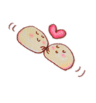 プカプカ浮かぶマシュマロ（個別スタンプ：4）