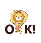 知識マッチョ！ ライオンスタンプ（個別スタンプ：1）