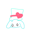 ミント味のうさぎ1（個別スタンプ：4）