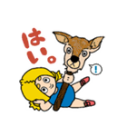 どうぶつスティックガール（個別スタンプ：36）