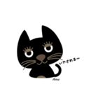 黒猫Amoちゃん（個別スタンプ：1）