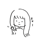 ゆるっとおんなのこ（個別スタンプ：4）