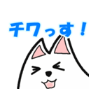 毎日使える White Dog No.1（個別スタンプ：22）