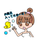 女の子のスタンプ(挨拶とか)（個別スタンプ：9）
