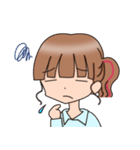 女の子のスタンプ(挨拶とか)（個別スタンプ：10）