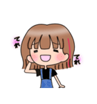 女の子のスタンプ(挨拶とか)（個別スタンプ：11）
