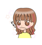女の子のスタンプ(挨拶とか)（個別スタンプ：12）