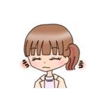 女の子のスタンプ(挨拶とか)（個別スタンプ：13）
