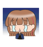 女の子のスタンプ(挨拶とか)（個別スタンプ：14）