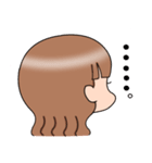 女の子のスタンプ(挨拶とか)（個別スタンプ：15）