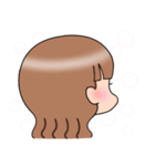 女の子のスタンプ(挨拶とか)（個別スタンプ：16）