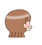 女の子のスタンプ(挨拶とか)（個別スタンプ：17）
