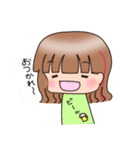 女の子のスタンプ(挨拶とか)（個別スタンプ：24）