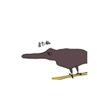 からすの様子（個別スタンプ：7）