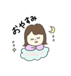 使いやすい女の子の挨拶スタンプ（個別スタンプ：7）
