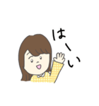 使いやすい女の子の挨拶スタンプ（個別スタンプ：12）