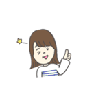 使いやすい女の子の挨拶スタンプ（個別スタンプ：13）