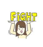 使いやすい女の子の挨拶スタンプ（個別スタンプ：18）