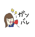 使いやすい女の子の挨拶スタンプ（個別スタンプ：19）