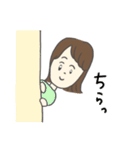 使いやすい女の子の挨拶スタンプ（個別スタンプ：27）