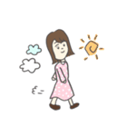 使いやすい女の子の挨拶スタンプ（個別スタンプ：33）