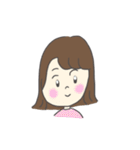 使いやすい女の子の挨拶スタンプ（個別スタンプ：36）