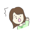 使いやすい女の子の挨拶スタンプ（個別スタンプ：37）