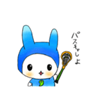 檸檬ちゃんラクロスやってみたよ！！（個別スタンプ：17）