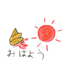 5さい いろえんぴつ画 スタンプ（個別スタンプ：17）