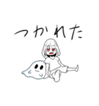 無表情と幽霊（個別スタンプ：7）