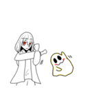 無表情と幽霊（個別スタンプ：17）