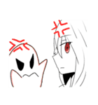 無表情と幽霊（個別スタンプ：28）