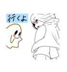 無表情と幽霊（個別スタンプ：37）