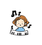 気持ち伝わる！ゆるカワ女子（個別スタンプ：14）
