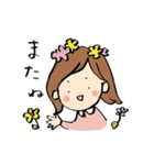 気持ち伝わる！ゆるカワ女子（個別スタンプ：40）