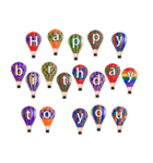 カラフルな気球からハッピーバースデー（個別スタンプ：6）