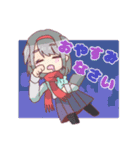 制服ゆる系女子＋α（個別スタンプ：4）
