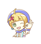 お絵かき少女アクアちゃん（個別スタンプ：1）