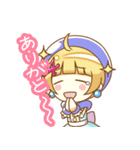 お絵かき少女アクアちゃん（個別スタンプ：3）
