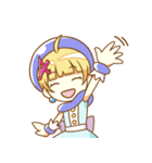 お絵かき少女アクアちゃん（個別スタンプ：4）