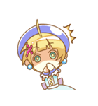 お絵かき少女アクアちゃん（個別スタンプ：8）