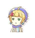 お絵かき少女アクアちゃん（個別スタンプ：13）