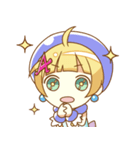 お絵かき少女アクアちゃん（個別スタンプ：15）