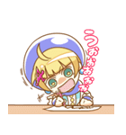 お絵かき少女アクアちゃん（個別スタンプ：17）