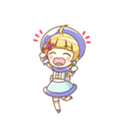 お絵かき少女アクアちゃん（個別スタンプ：19）